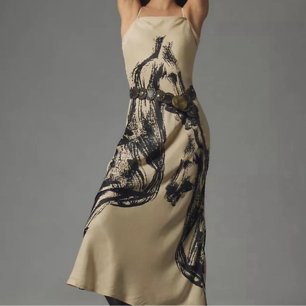 Anthropologie Conditions Apply Chloe Maxi Slip Dress
